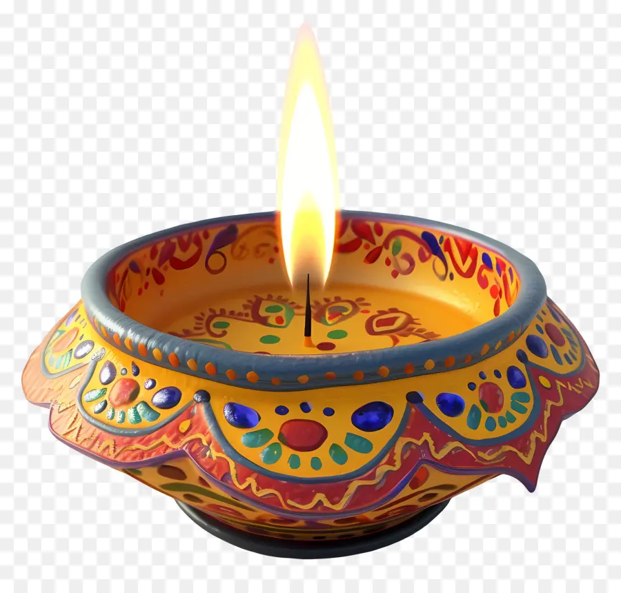 Diwali Mumu，çiçek Mum PNG