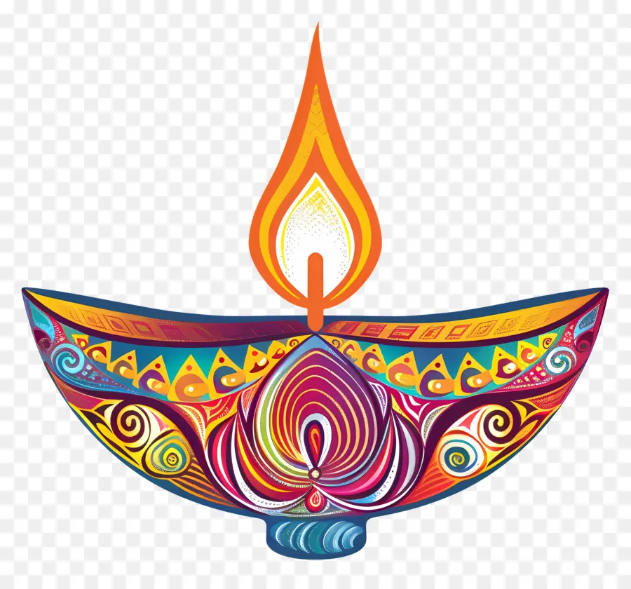 Diwali Diya，Dekoratif Lamba PNG