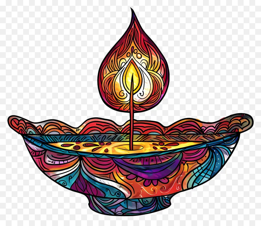 Diwali Diya，Sanatsal Diya PNG