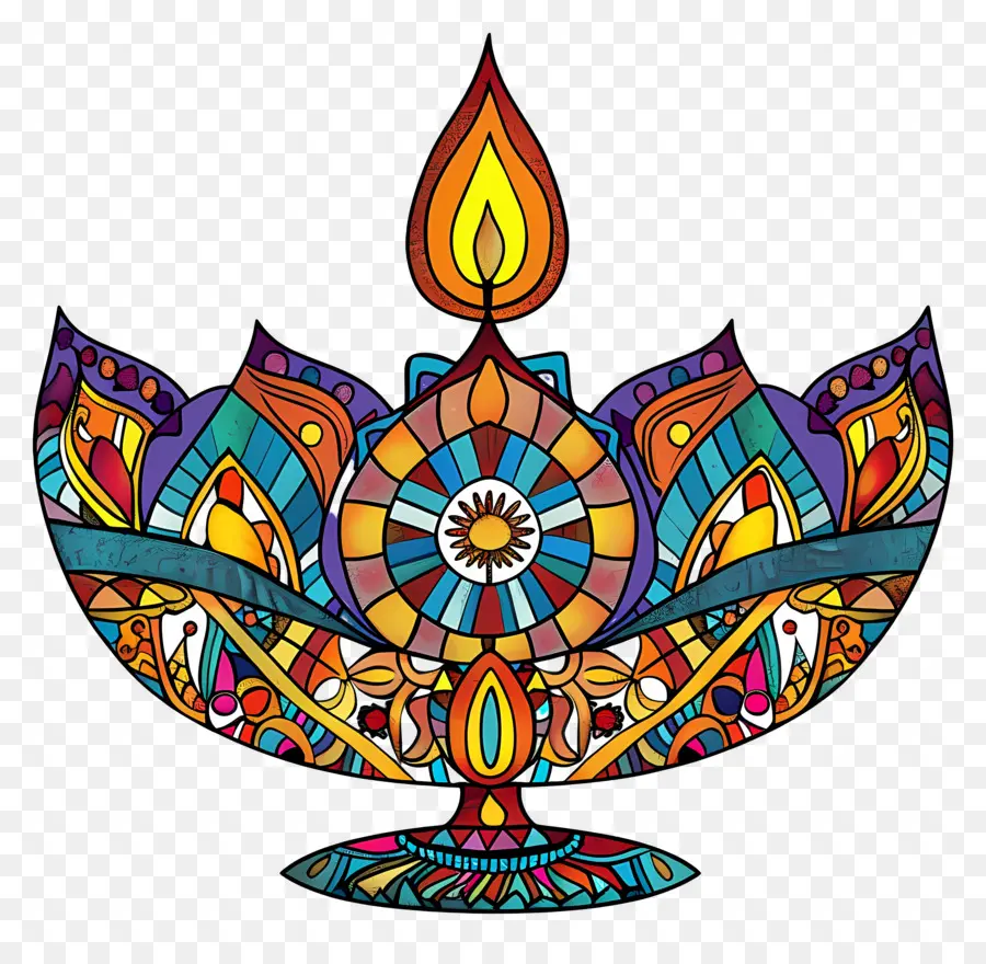 Diwali Diya，Karmaşık Dia PNG