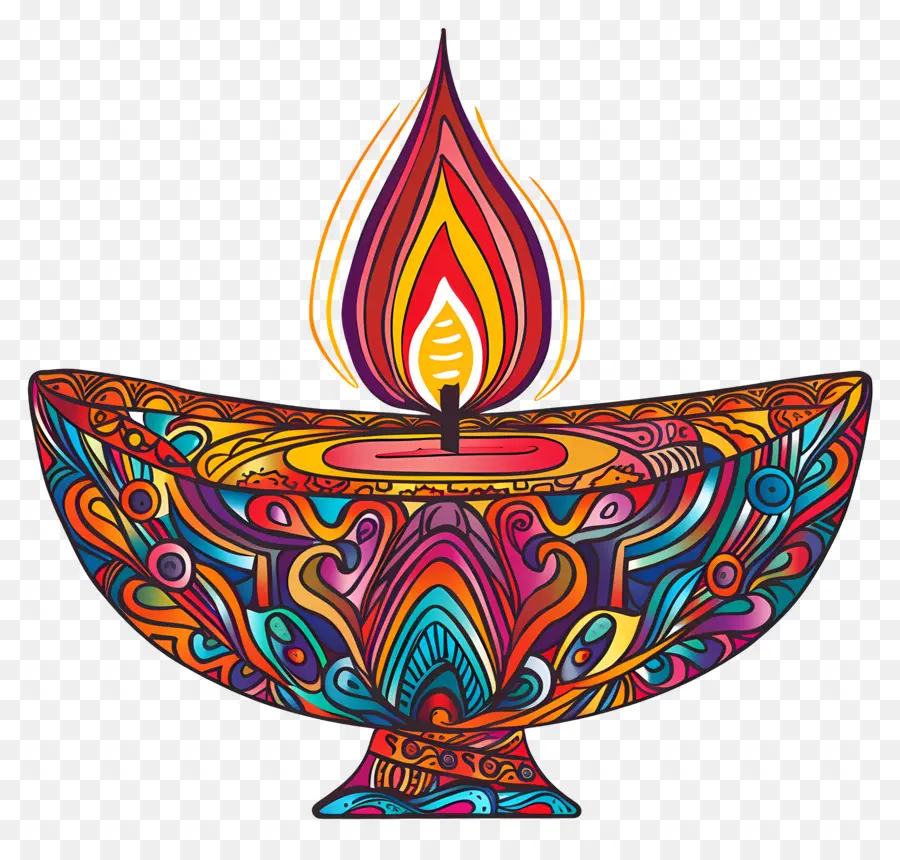 Diwali Diya，Karmaşık Dia PNG