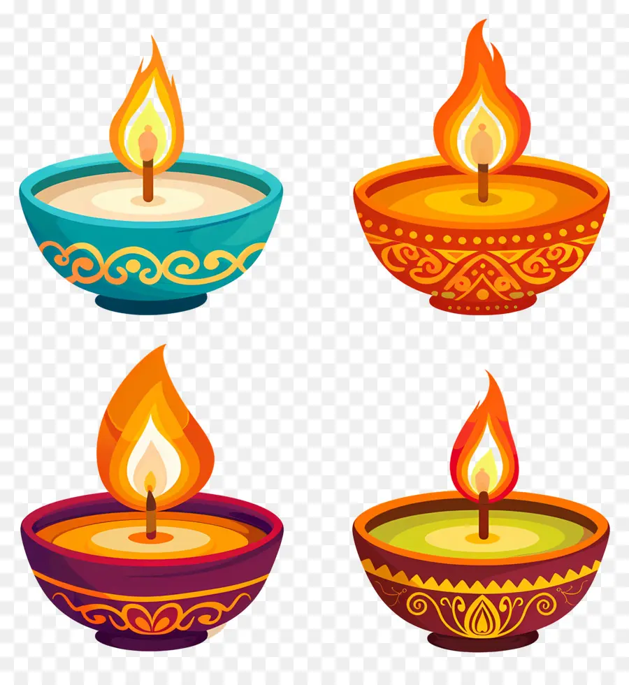 Diwali Mumu，Renkli Diyarlar PNG