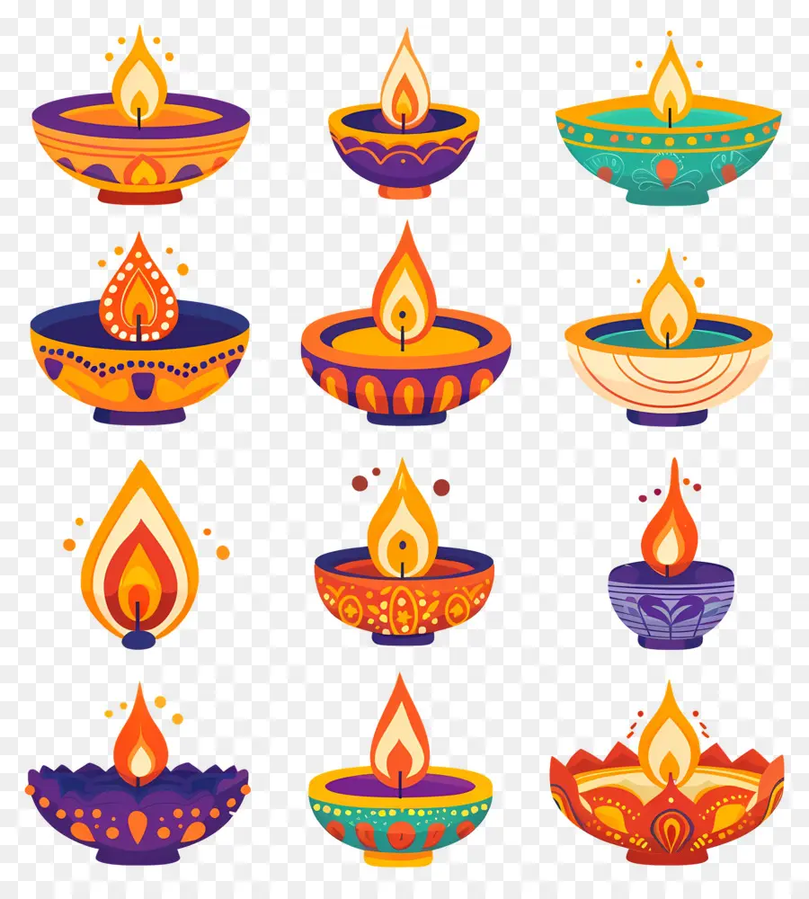 Diwali Mumu，Dekoratif Dia PNG