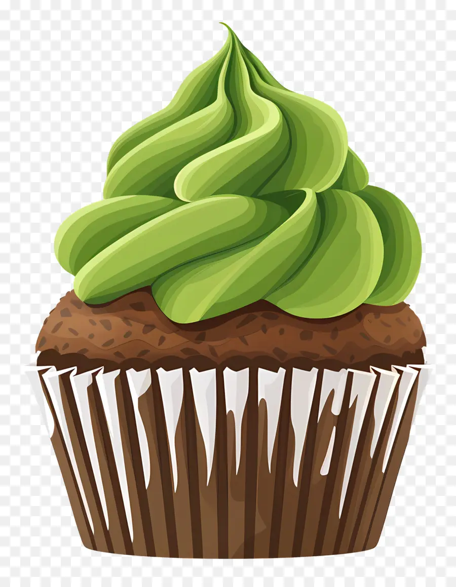 Matcha Cupcake，Kek PNG