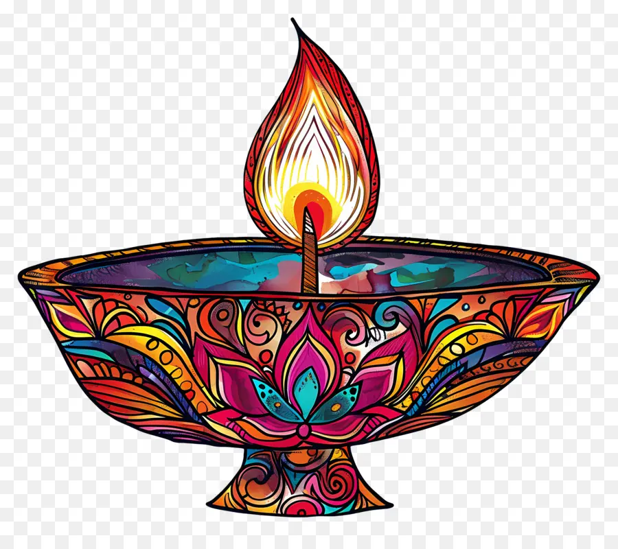 Diwali Diya，Sanatsal Diya PNG