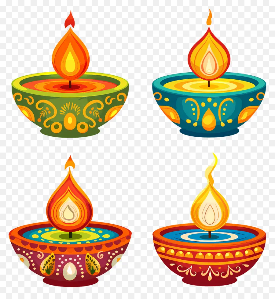 Diwali Mumu，Renkli Diyarlar PNG