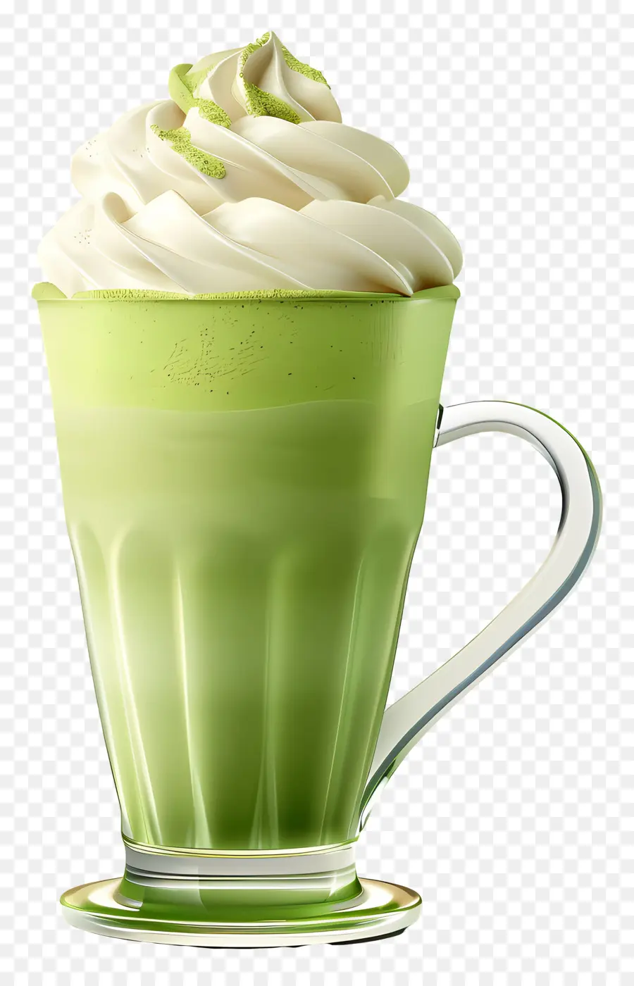 Matcha Latte，Uzun Matcha Bardağı PNG