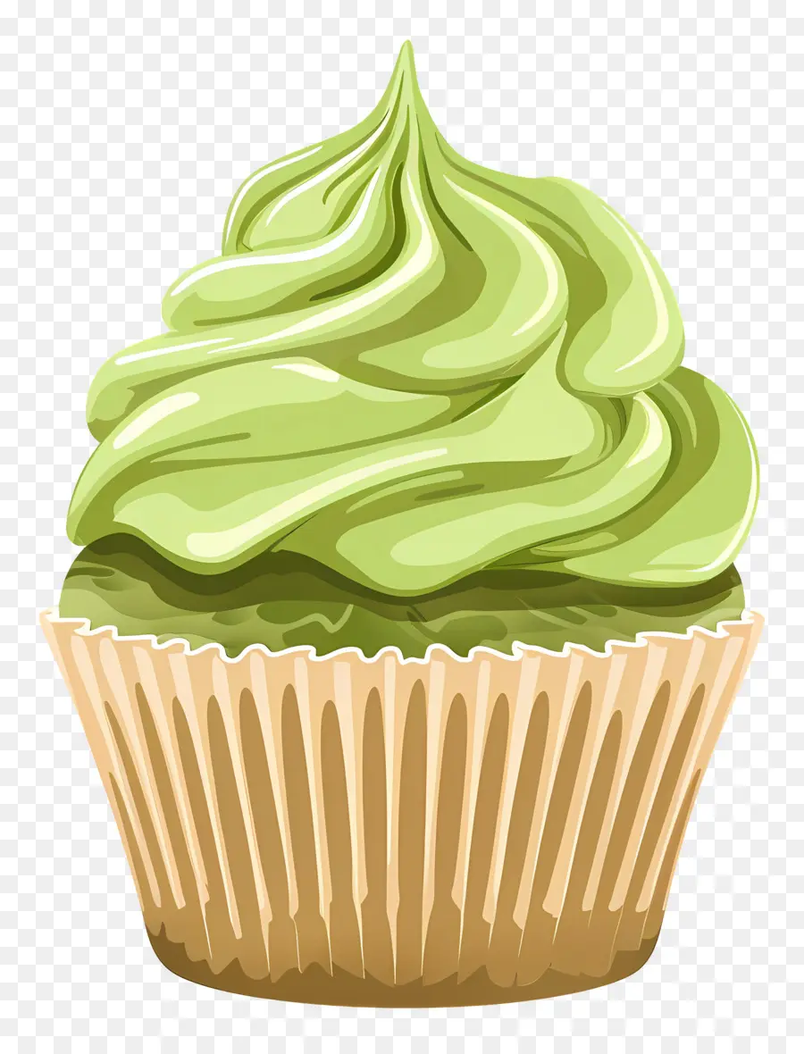 Matcha Cupcake，Kek PNG