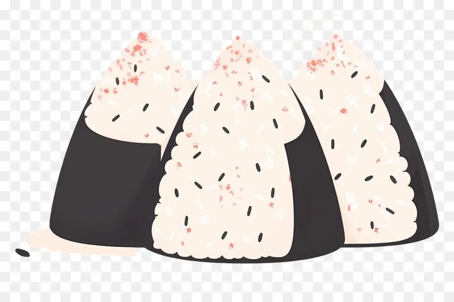 Umeboshi Onigiri，Onigiri İllüstrasyonu PNG