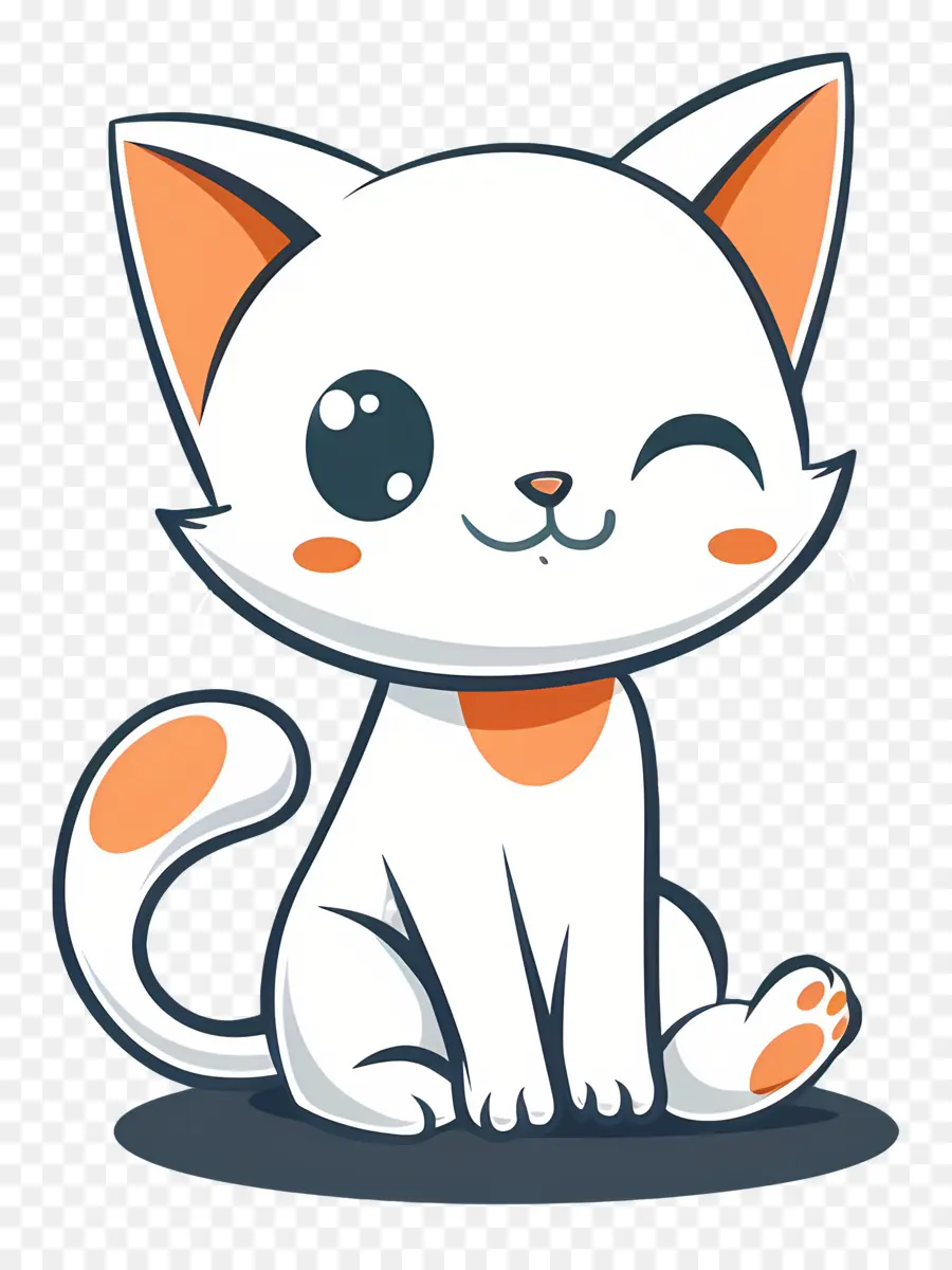 Kawaii Kedi，Sevimli Kedi PNG