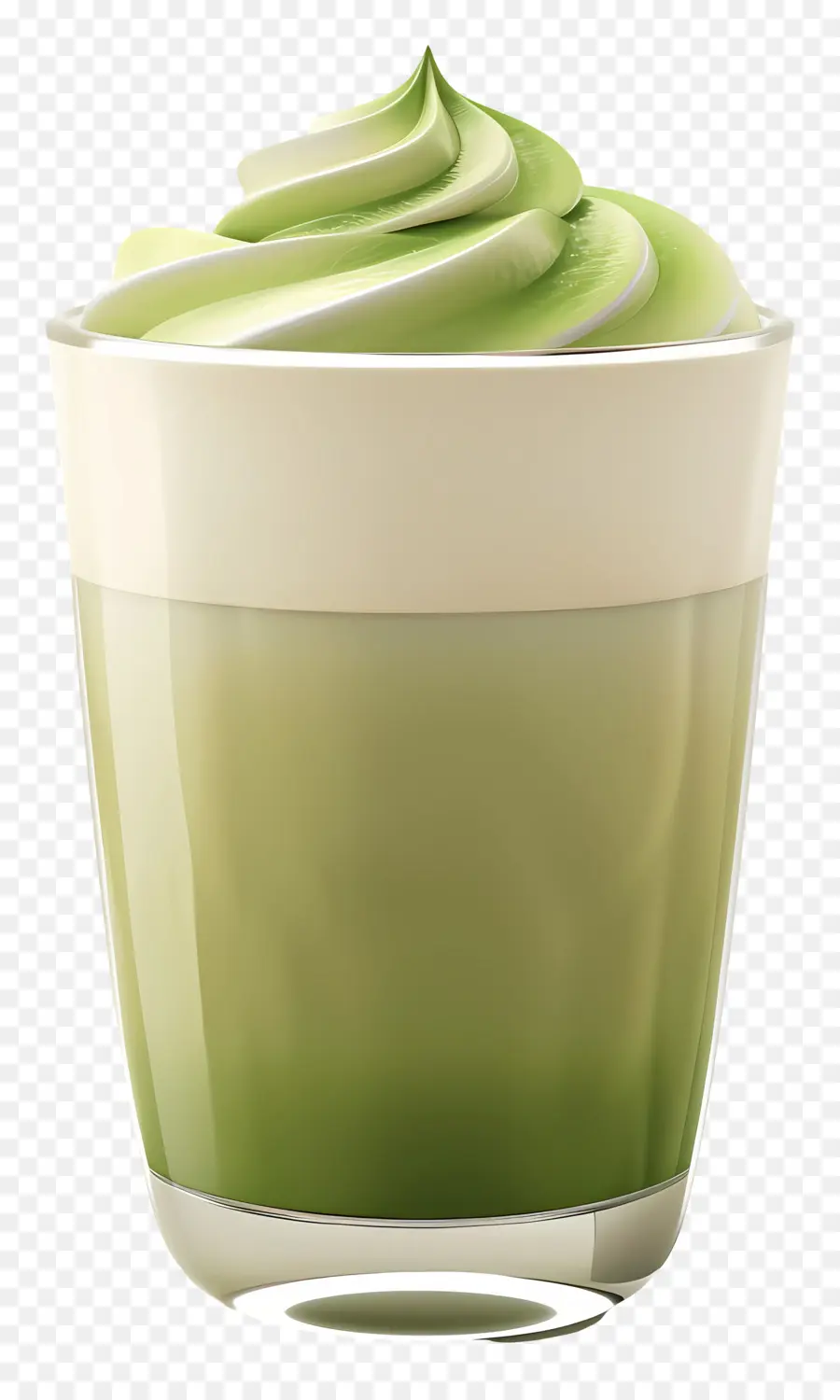 Matcha Latte，Yeşil İçecek PNG