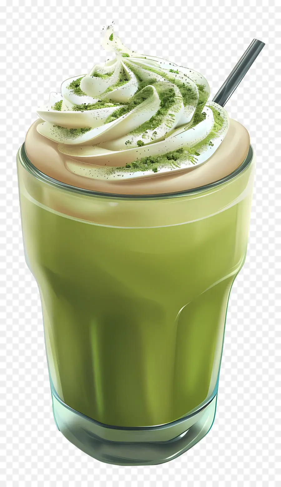 Matcha Latte，Buzlu Matcha Latte PNG