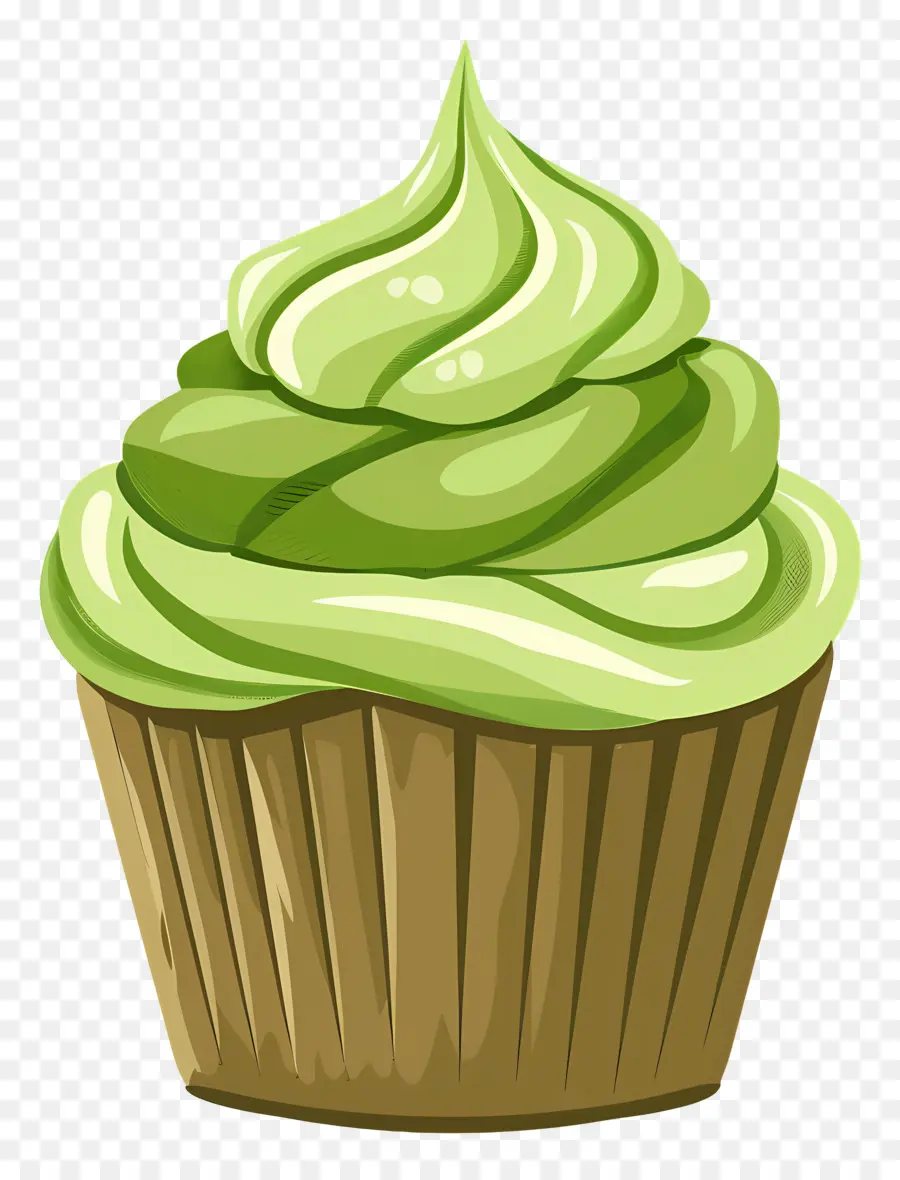 Matcha Cupcake，Kek PNG