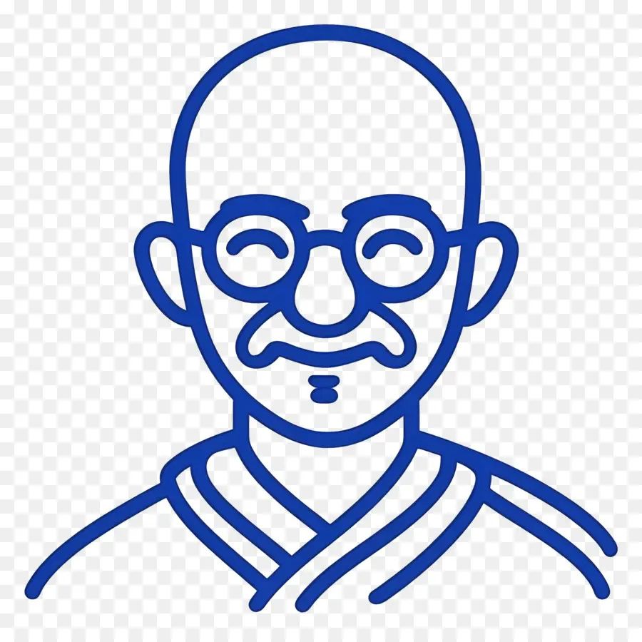 Gandi，Hat Sanatı Portresi PNG