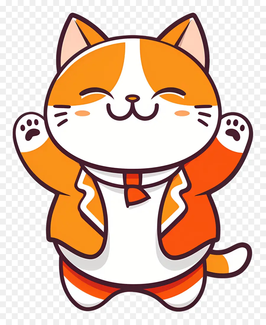 Kawaii Kedi，Turuncu Kedi PNG