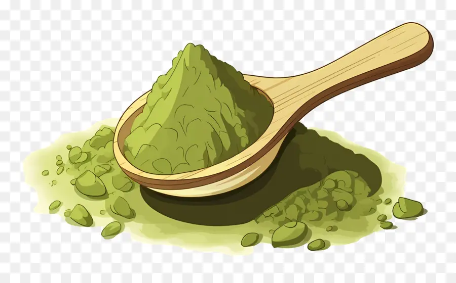 Matcha Tozu，Yeşil Toz PNG