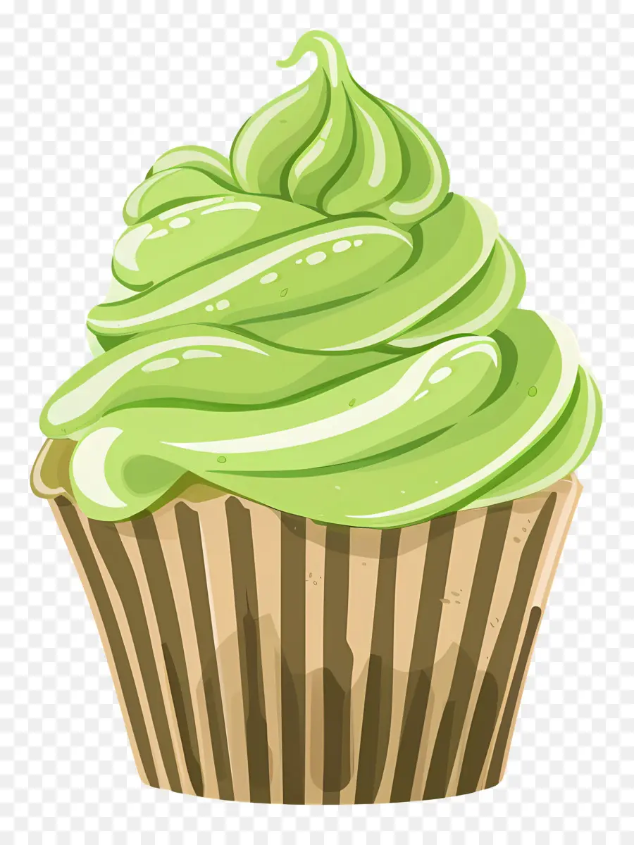 Matcha Cupcake，Kek PNG