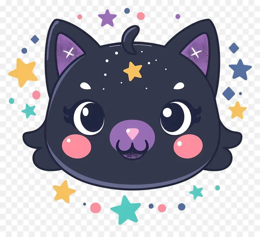 Kawaii Kedi，Kara Kedi PNG