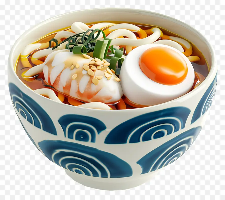 Udon，Yumurtalı Udon PNG