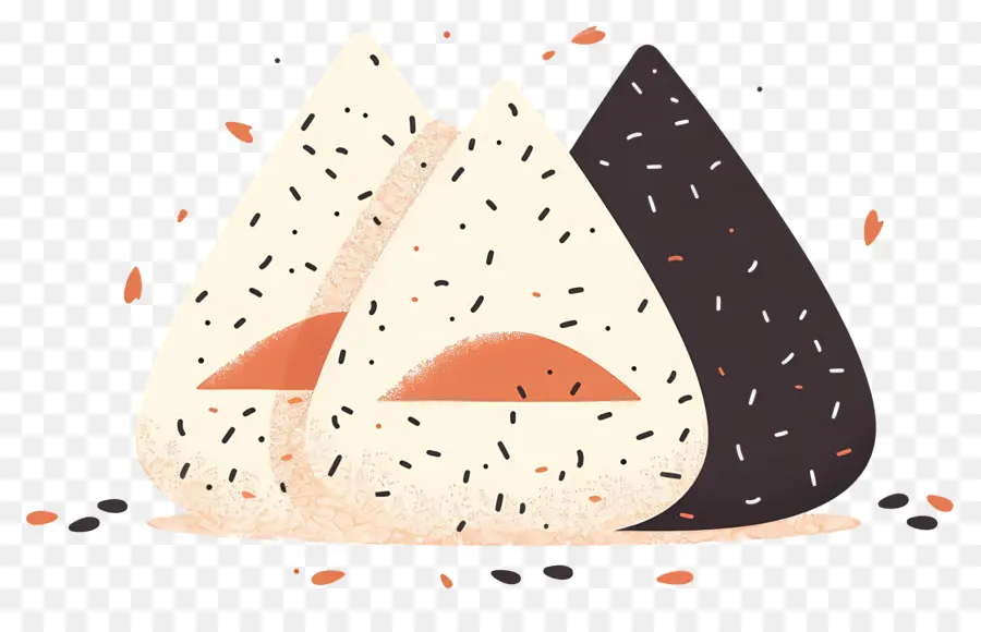 Umeboshi Onigiri，Onigiri İllüstrasyonu PNG