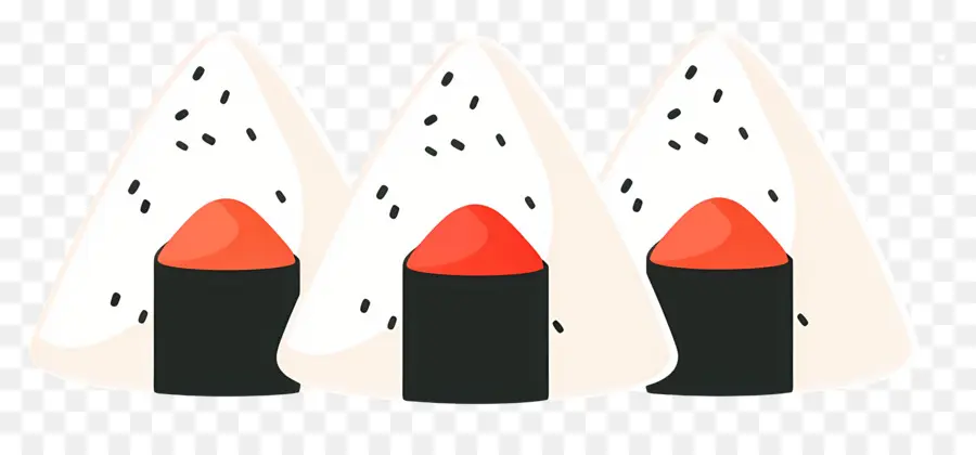 Umeboshi Onigiri，Onigiri İllüstrasyonu PNG