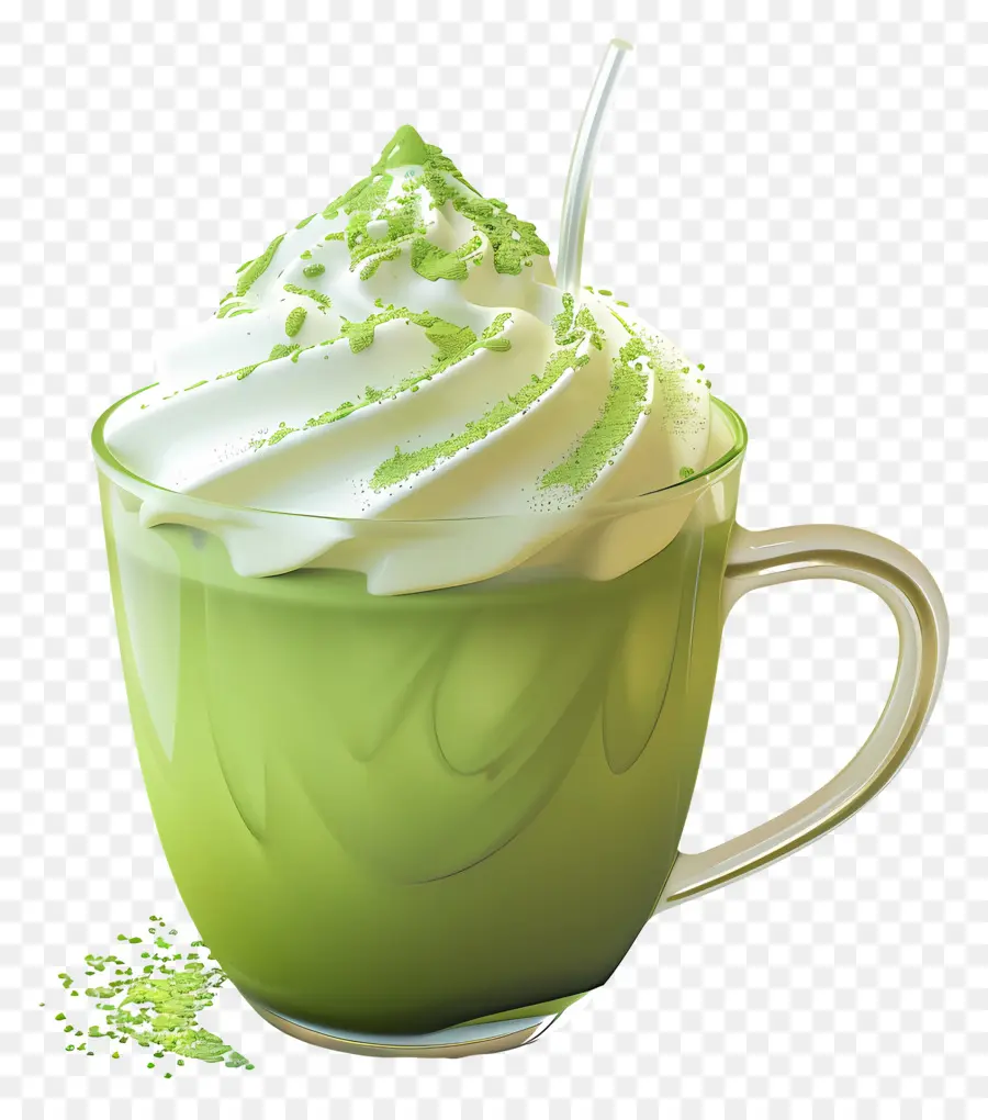 Matcha Latte，İçmek PNG