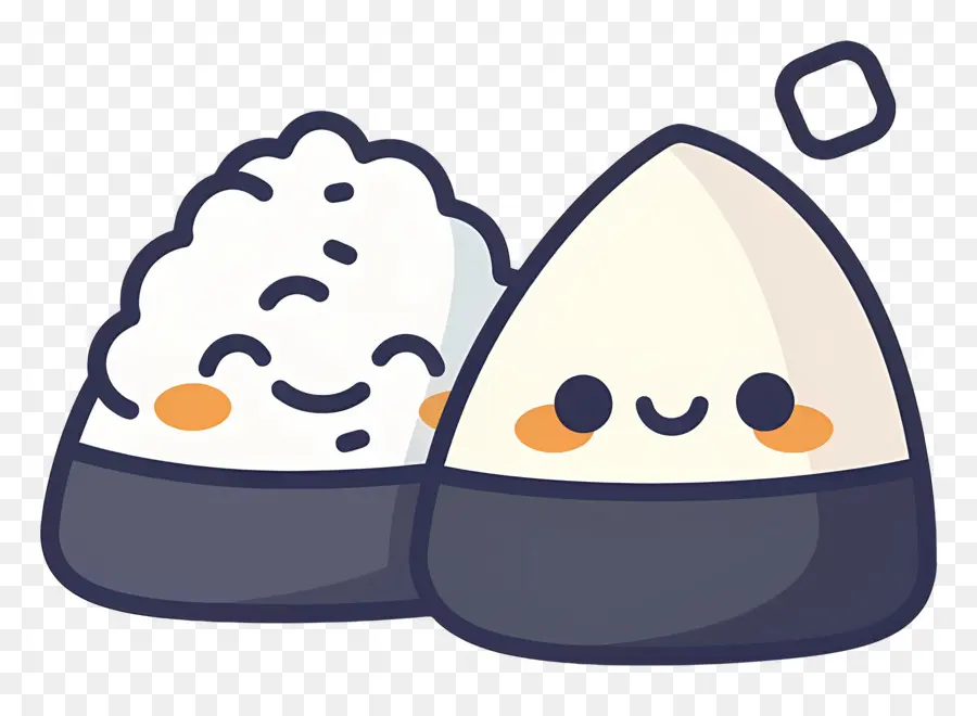 Umeboshi Onigiri，Gülümseyen Onigiri PNG