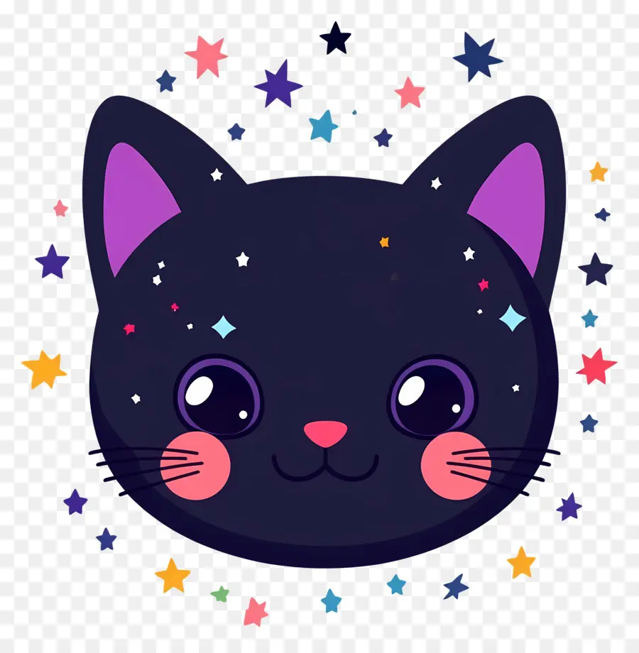 Kawaii Kedi，Kara Kedi PNG