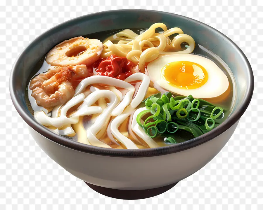 Udon，Yumurtalı Udon PNG