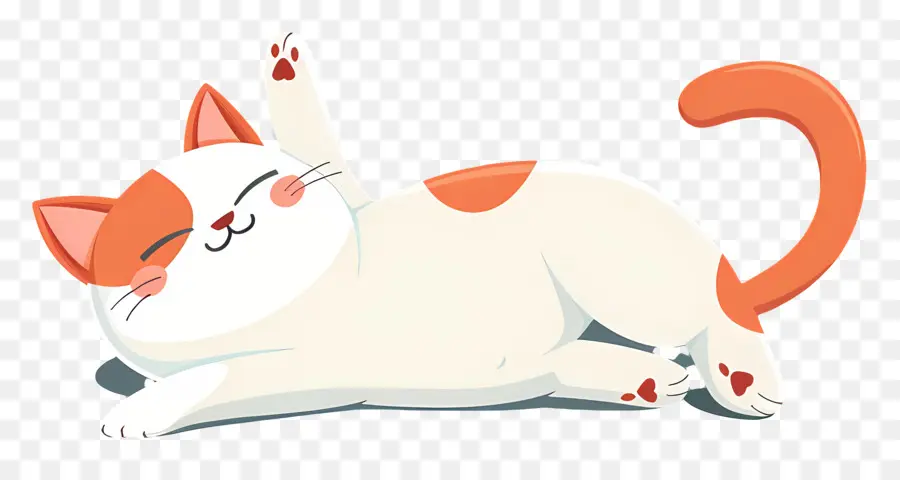 Kawaii Kedi，Uyuyan Kedi PNG