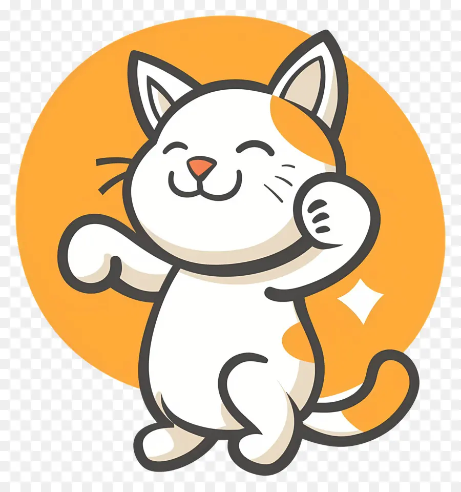 Kawaii Kedi，Beyaz Kedi PNG