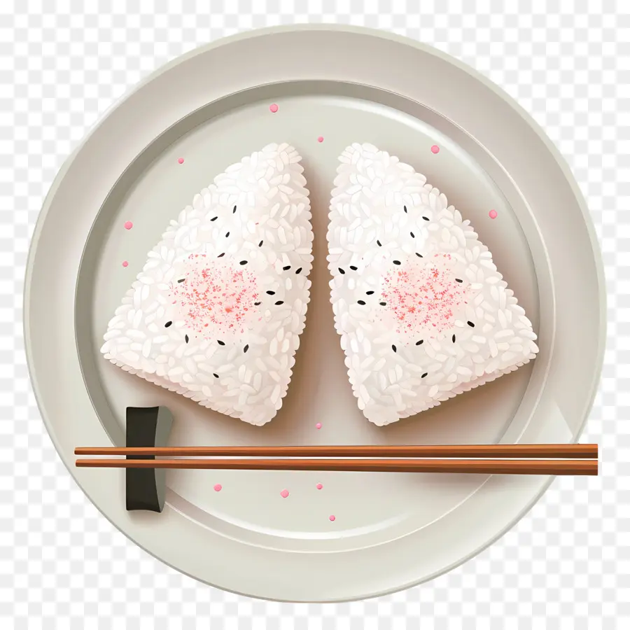 Umeboshi Onigiri，Üçgen Pirinç Topları PNG