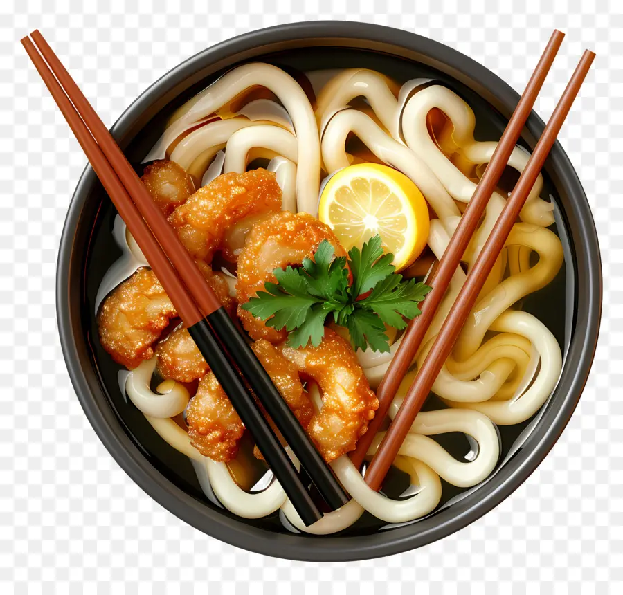 Udon，Tavuklu Udon PNG