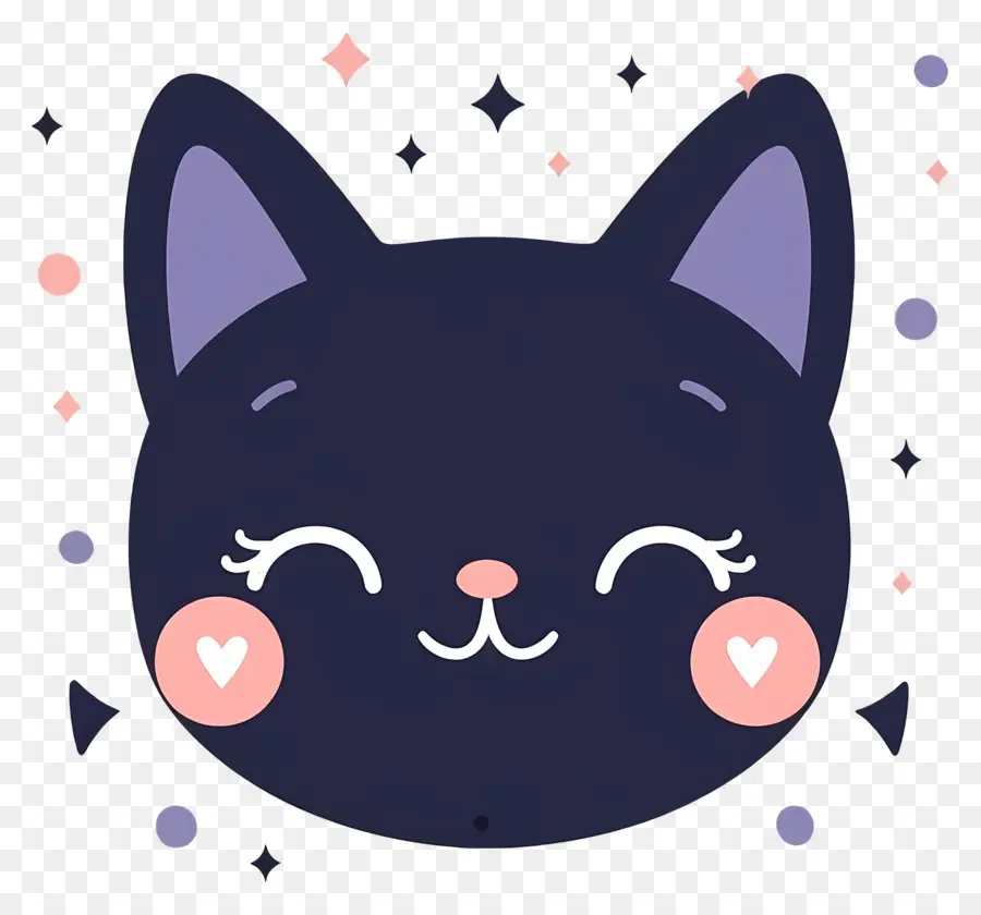 Kawaii Kedi，Kara Kedi PNG