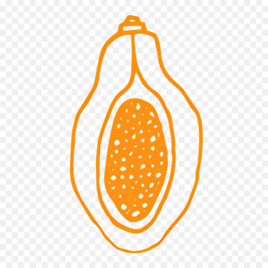 Yemek Kroki，Portakallı Papaya PNG