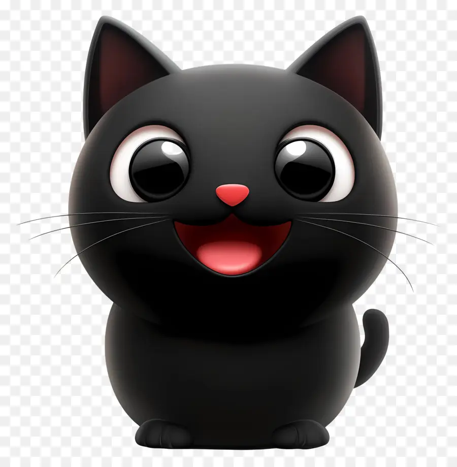 Cadılar Bayramı Emojisi，Kara Kedi PNG