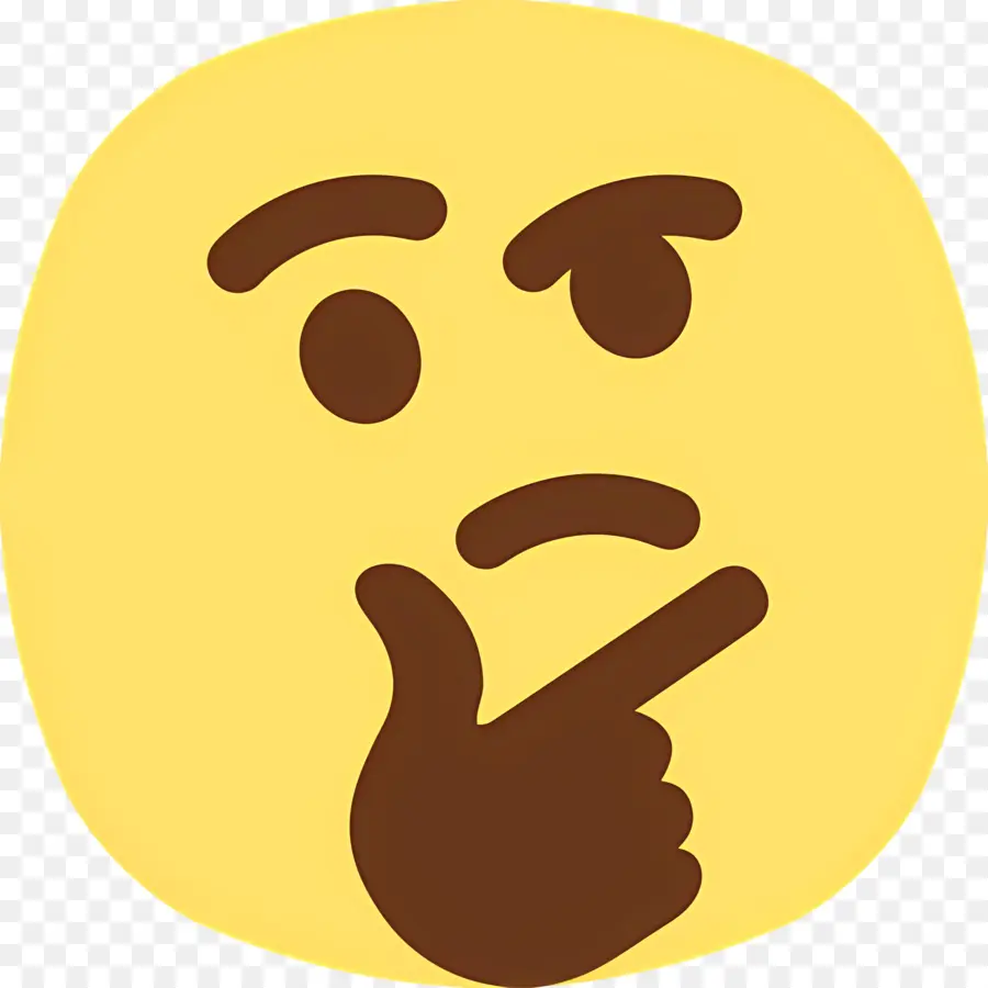 Emoji Düşünen Yüz，Düşünen Yüz PNG