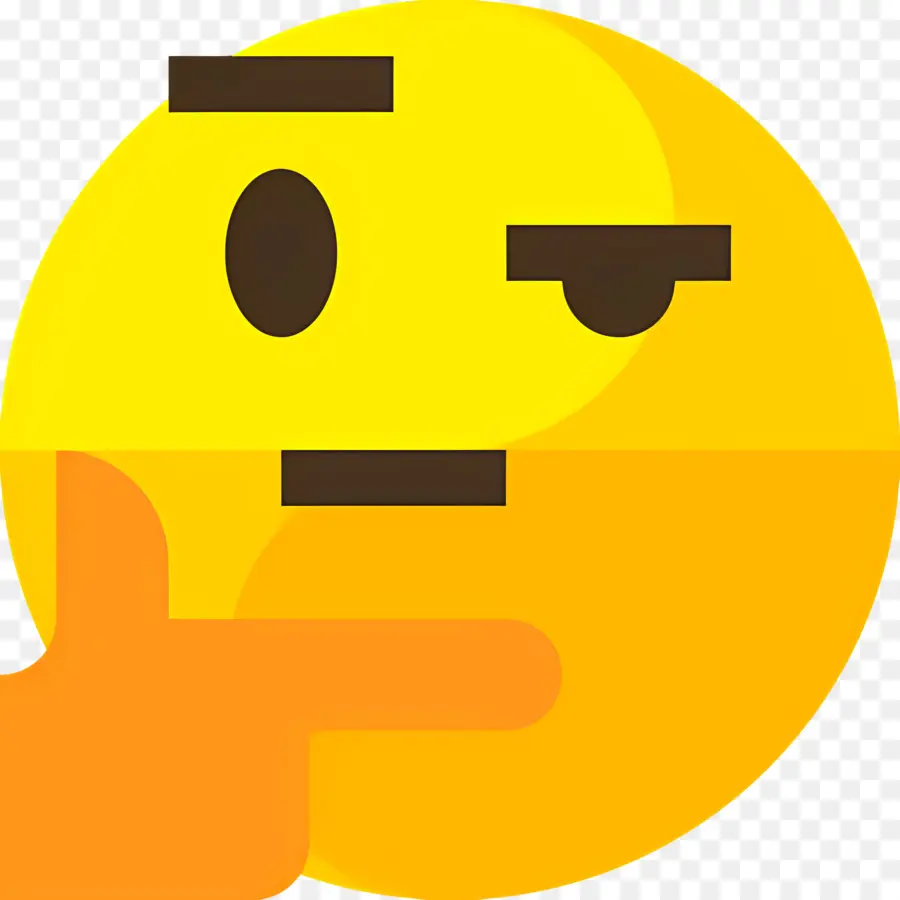 Emoji Düşünen Yüz，Kızgın Emoji PNG