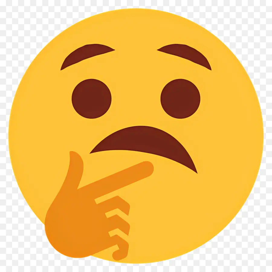 Emoji Düşünen Yüz，Düşünen Yüz PNG