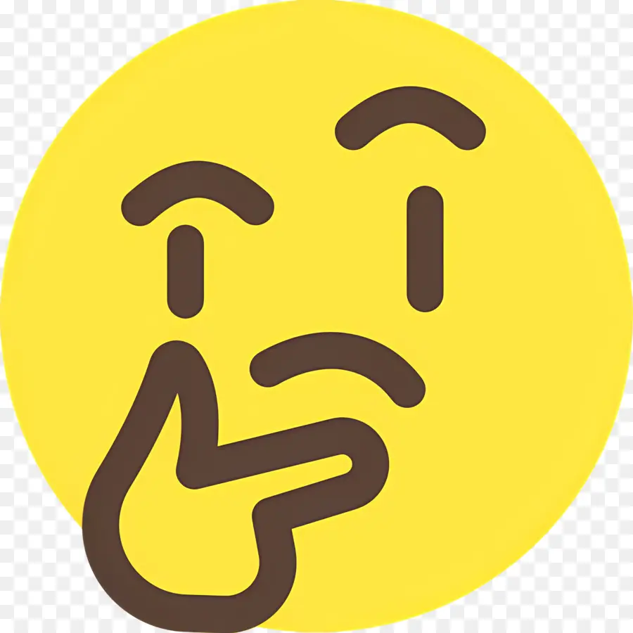 Emoji Düşünen Yüz，Düşünen Yüz PNG