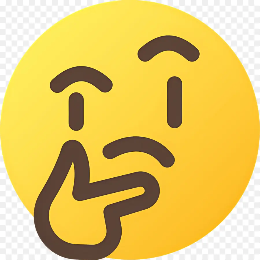 Emoji Düşünen Yüz，Düşünen Yüz PNG