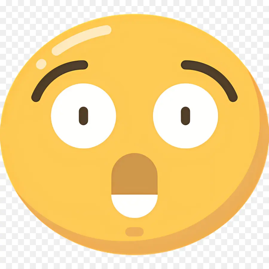 şok Emojisi，Şaşırmış Emoji PNG