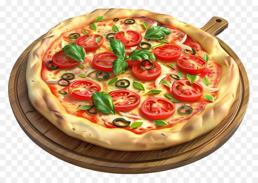 3 Boyutlu Pizza，Pizza PNG