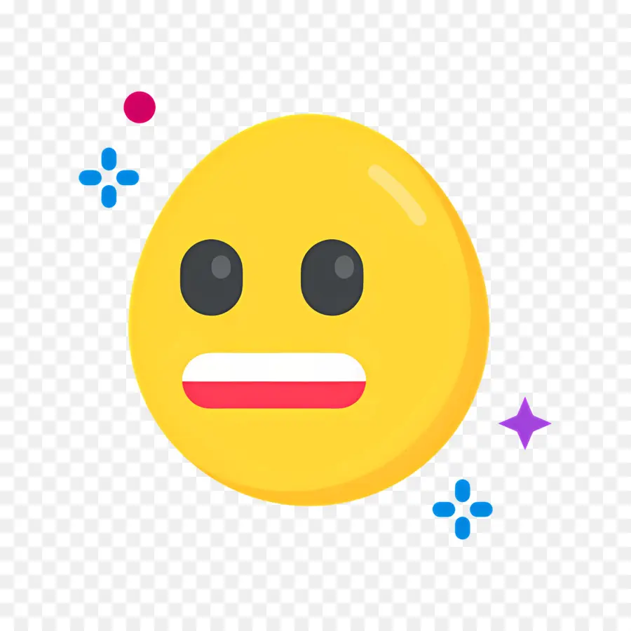 Yüzünü Buruşturan Emoji，Sarı Emoji PNG