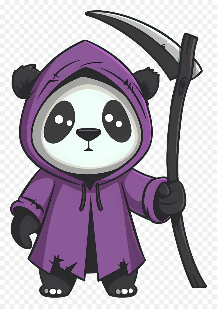 Sevimli Panda，Tırpanlı Panda PNG