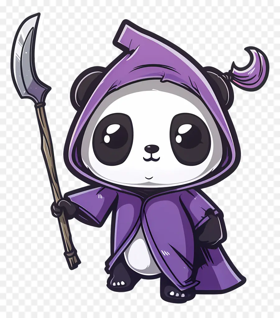 Sevimli Panda，Tırpanlı Panda PNG