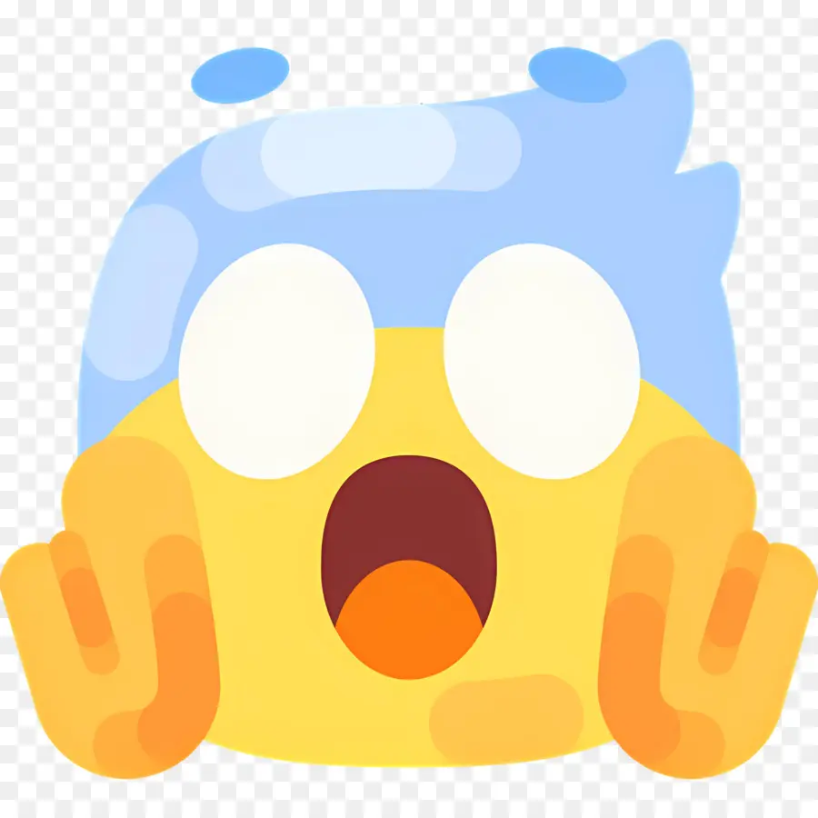 şok Emojisi，şaşırmış Yüz PNG