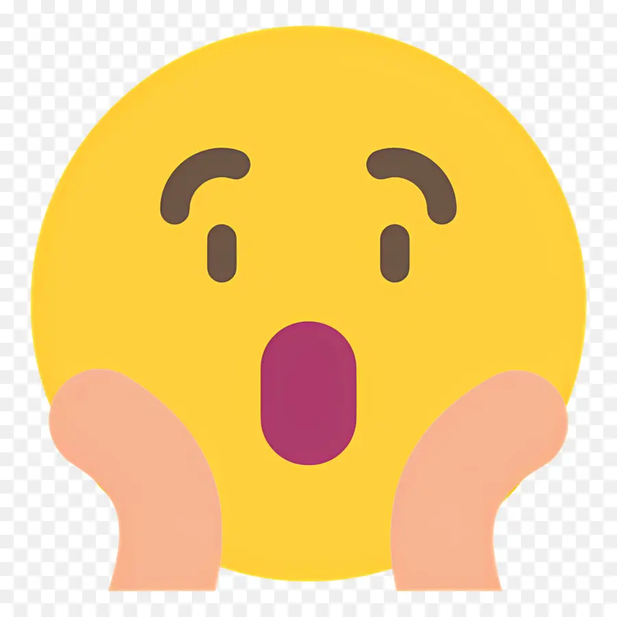 şok Emojisi，şaşırmış Emoji PNG