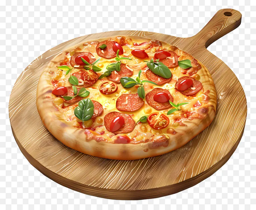 3 Boyutlu Pizza，Pizza PNG