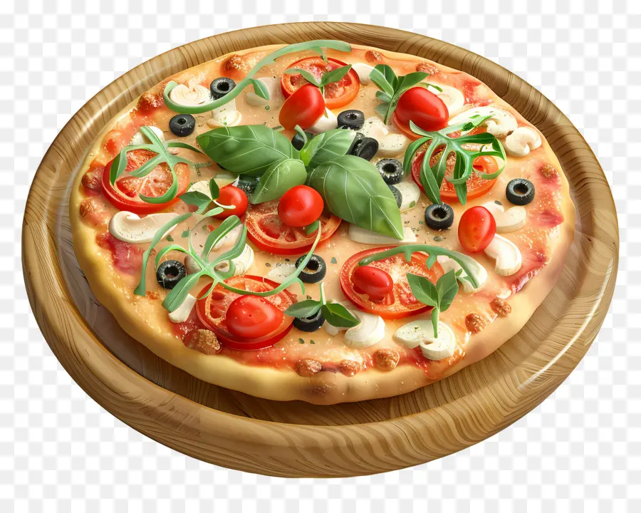 3 Boyutlu Pizza，Pizza PNG